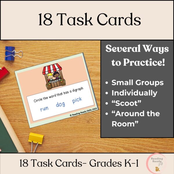 digraph words: task cards